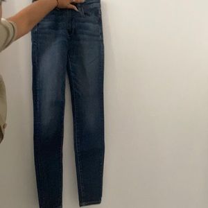 High waisted skinny jeans